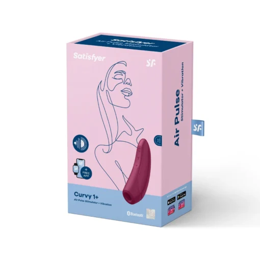 Вакуумний кліторальний стимулятор Satisfyer Curvy 1+ Rose Red - Зображення 7