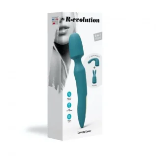 Зображення Вібромасажер з двома насадками Love To Love R-EVOLUTION TEAL ME