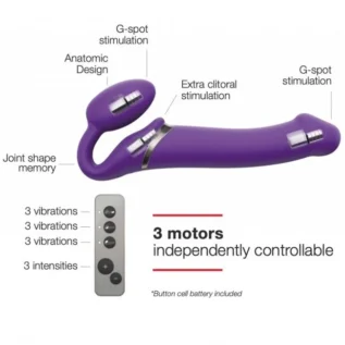 Безремінний страпон з вібрацією Strap-On-Me Vibrating - Зображення 3