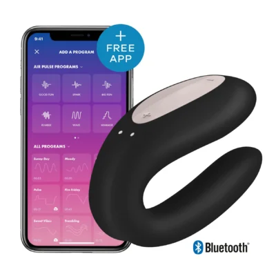 Смарт-вібратор для пар Satisfyer Double Joy Black і