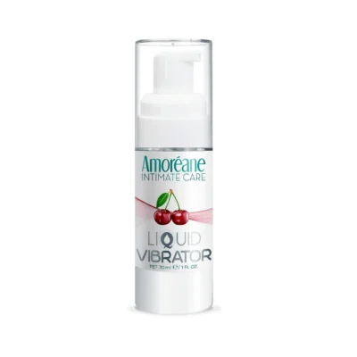 Лубрикант з ефектом вібрації Amoreane Med Liquid Vibrator Cherry 30ml