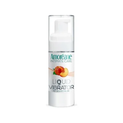 Лубрикант з ефектом вібрації Amoreane Med Liquid Vibrator Peach 30ml