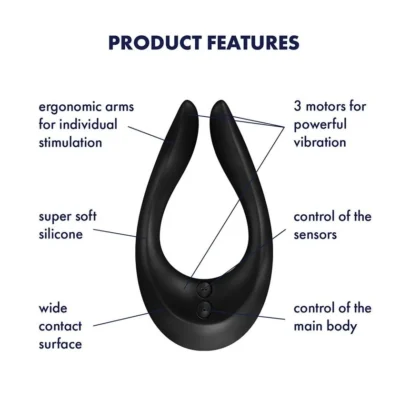 Зображення Вібратор для пар Satisfyer Endless Joy Black