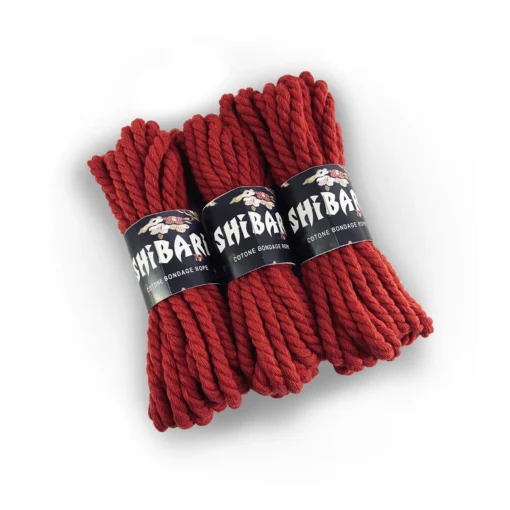 Бавовняна мотузка для шібарі Feral Feelings Shibari Rope 8 м червона - Зображення 2