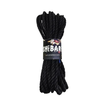 Джутова мотузка для шібарі Feral Feelings Shibari Rope, 8 м чорна
