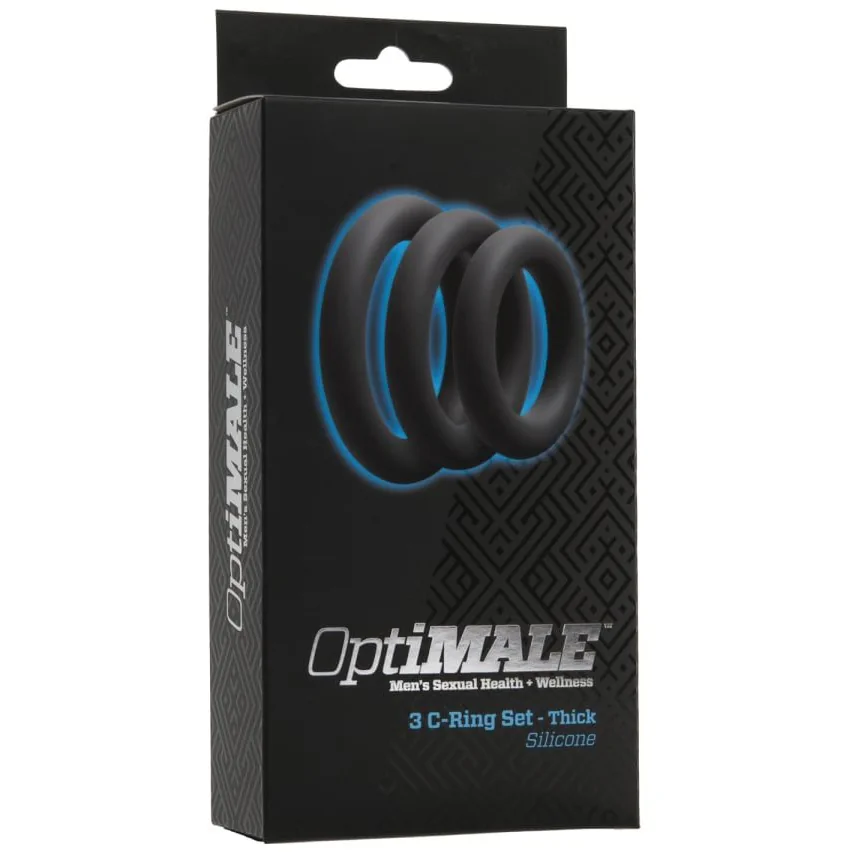 Набір ерекційних кілець Doc Johnson OptiMALE 3 C-Ring Set Thick 4 Набір ерекційних кілець Doc Johnson OptiMALE 3 C-Ring Set Thick - Зображення 2