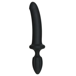 Анальний плаг з ділдо Doc Johnson Kink - Dual Density SECONDSKYN Fuck Plug Black