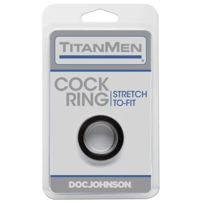 Alternative view of Ерекційне кільце Doc Johnson Titanmen Tools - Cock Ring - Black