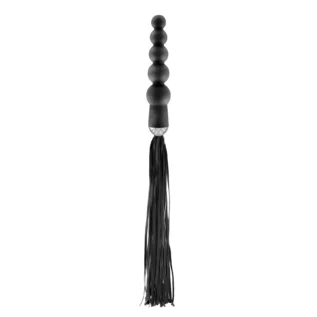 Флогер з ручкою - анальним намистом Fetish Tentation Whip with Rosary Handle