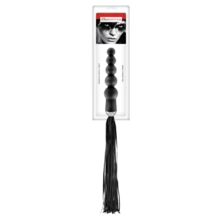 Alternative view of Флогер з ручкою - анальним намистом Fetish Tentation Whip with Rosary Handle
