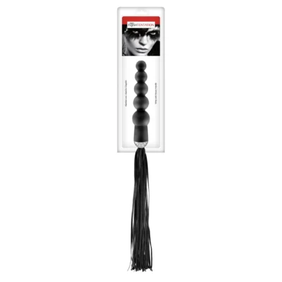 Alternative view of Флогер з ручкою - анальним намистом Fetish Tentation Whip with Rosary Handle