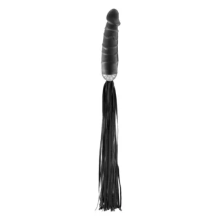 Флогер з ручкою-дилдо Fetish Tentation Whip with Dildo Handle