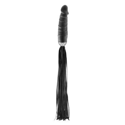 Флогер з ручкою-дилдо Fetish Tentation Whip with Dildo Handle