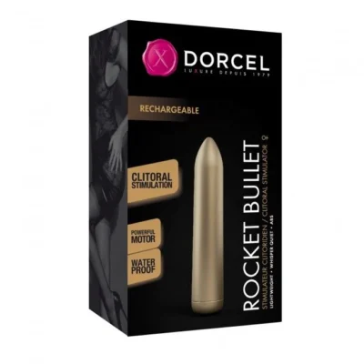 Зображення Перезаряджувана віброкуля Dorcel Rocket Bullet Gold