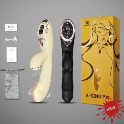 Зображення Вакуумний вібратор-кролик з підігрівом KISSTOY A-King Pro
