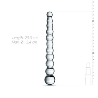 Скляний дилдо у вигляді намистин Gildo Glass Dildo No. 20 13 Скляний дилдо у вигляді намистин Gildo Glass Dildo No. 20 - Зображення 4