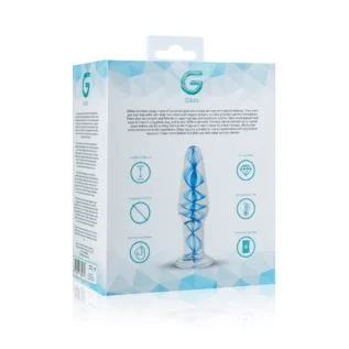 Зображення Скляна анальна пробка з внутрішньою спіраллю Gildo Glass Buttplug No. 23