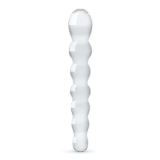 Скляний дилдо у вигляді намистин Gildo Glass Dildo No. 19
