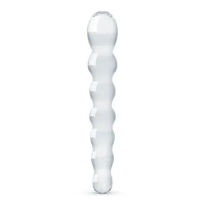Скляний дилдо у вигляді намистин Gildo Glass Dildo No. 19