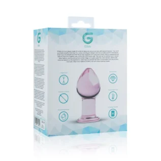 Зображення Рожева анальна пробка зі скла Gildo Glass Buttplug