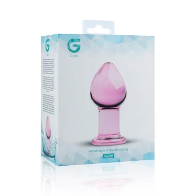 Зображення Рожева анальна пробка зі скла Gildo Glass Buttplug