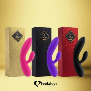Гнучкий вібратор кролик з двома моторами FeelzToys Lea Rabbit Vibrator 15 Зображення Гнучкий вібратор кролик з двома моторами FeelzToys Lea Rabbit Vibrator