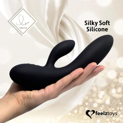 Зображення Гнучкий вібратор кролик з двома моторами FeelzToys Lea Rabbit Vibrator