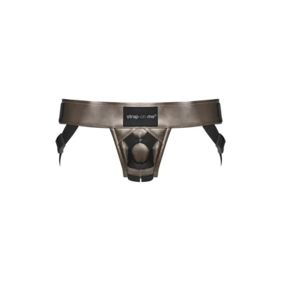 Alternative view of Трусики для страпона Strap-On-Me Leatherette Harness CURIOUS Bronze