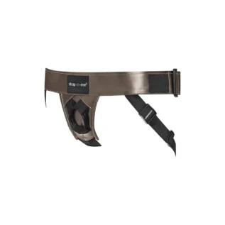 Трусики для страпона Strap-On-Me Leatherette Harness CURIOUS Bronze - Зображення 3