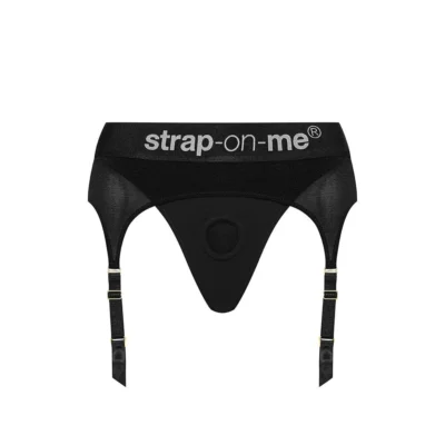 Зображення Труси для страпону з підв'язками для панчох Strap-On-Me REBEL HARNESS L