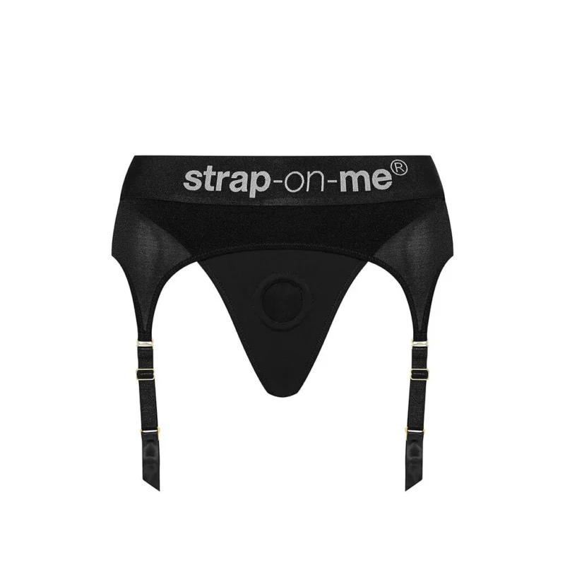 Труси для страпону з підв'обов'язками для панчіх Strap-On-Me REBEL HARNESS M - Зображення 3