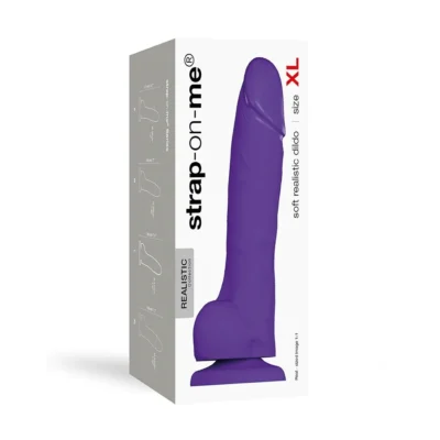 Зображення Реалістичний фалоімітатор Strap-On-Me SOFT REALISTIC DILDO Violet - Size XL