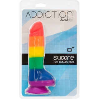 Зображення Райдужний фалоімітатор ADDICTION - JUSTIN - 8 "- RAINBOW