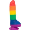 Райдужний фалоімітатор ADDICTION - JUSTIN - 8 "- RAINBOW