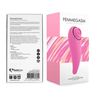 Alternative view of Пульсатор для клітора плюс вібратор FeelzToys - FemmeGasm Tapping & Tickling Vibrator Pink