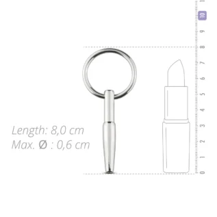 Зображення Порожнинний уретральний стимулятор Sinner Gear Unbendable – Hollow Penis Plug 8мм