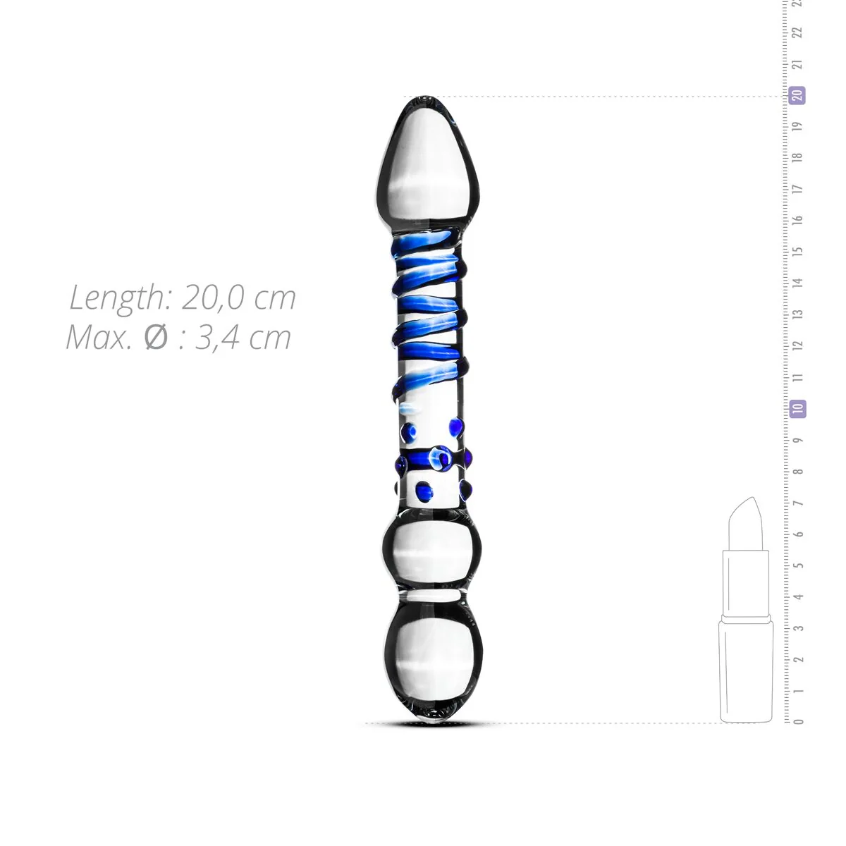 Скляний дилдо Gildo Glass Dildo No. 21 6 Скляний дилдо Gildo Glass Dildo No. 21 - Зображення 4