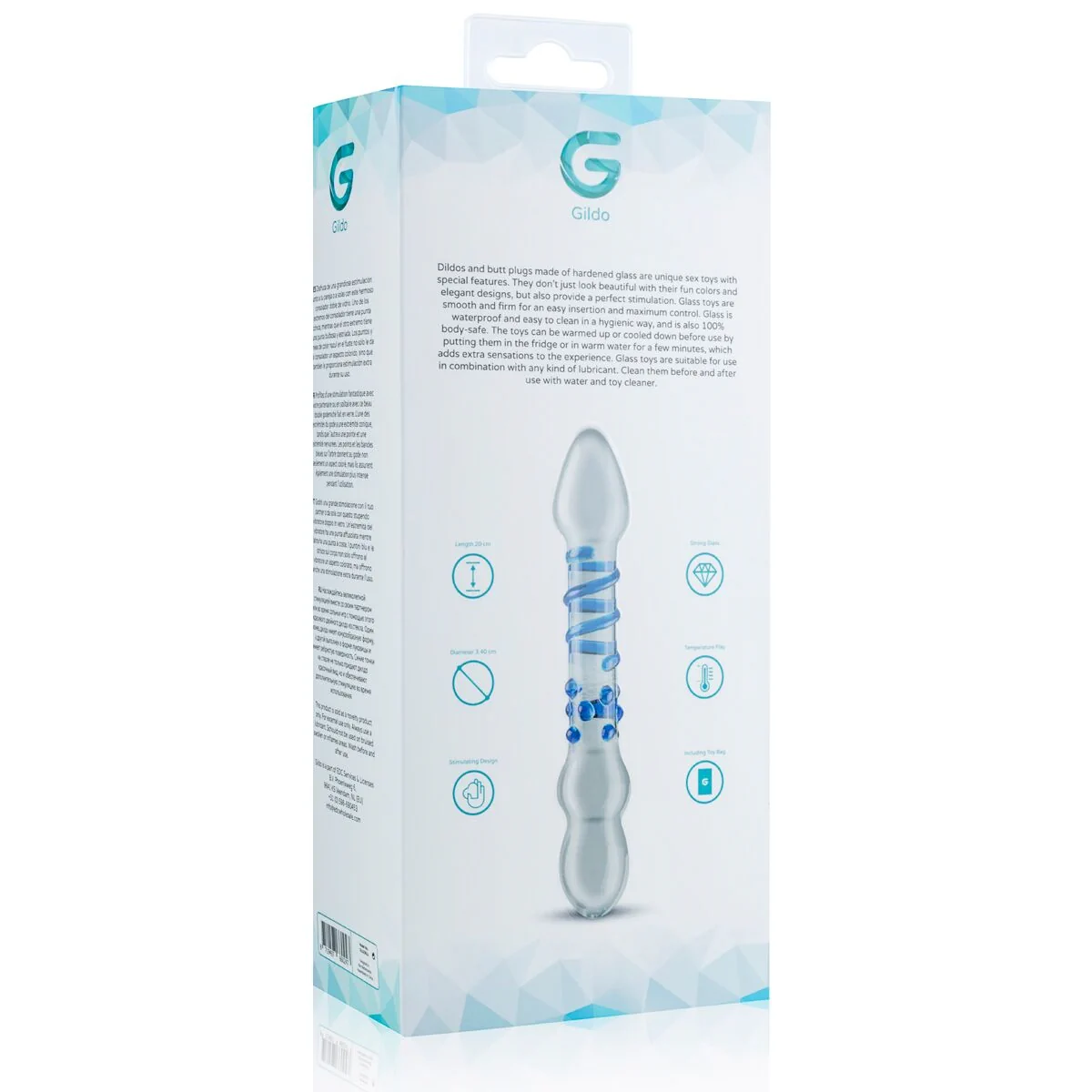 Скляний дилдо Gildo Glass Dildo No. 21 8 Скляний дилдо Gildo Glass Dildo No. 21 - Зображення 6
