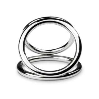 Зображення Потрійне ерекційне кільце Sinner Gear Unbendable – Triad Chamber Metal Cock and Ball Ring – Large