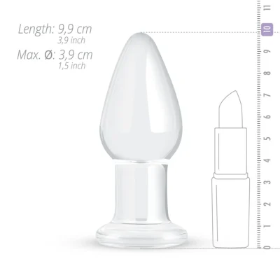 Скляна анальна пробка Gildo Glass Buttplug No. 24 10 Зображення Скляна анальна пробка Gildo Glass Buttplug No. 24