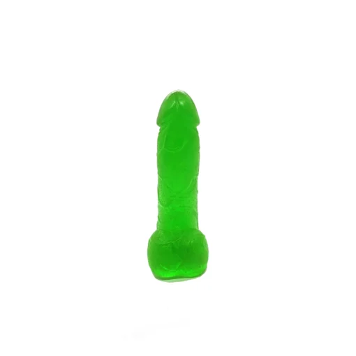 Крафтове мило-член із присоскою Чистий Кайф Green size S - Зображення 2
