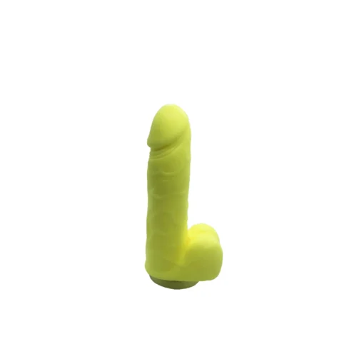 Крафтове мило-член із присоскою Чистий Кайф Yellow size S