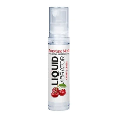 Лубрикант з ефектом вібрації Amoreane Med Liquid Vibrator Cherry 10ml