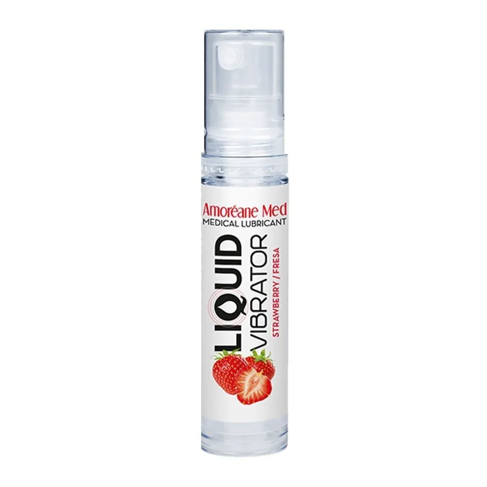Лубрикант з ефектом вібрації Amoreane Med Liquid Vibrator Strawberry 10ml 3 Лубрикант з ефектом вібрації Amoreane Med Liquid Vibrator Strawberry 10ml