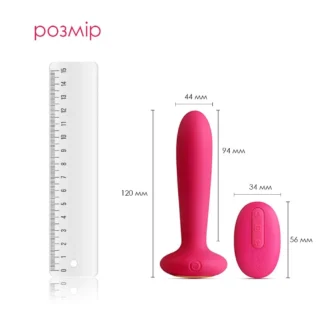 Alternative view of Анальна пробка з вібрацією та підігрівом, пульт ДК Svakom Primo Wine