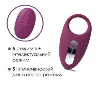 Зображення Ерекційне кільце з вібрацією та пультом ДК Svakom Winni