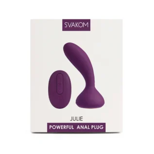 Зображення Масажер простати та вібратор точки G з пультом Svakom Julie Violet