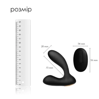 Зображення Масажер простати та вібратор точки G з пультом ДК Svakom Vick Black
