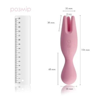 Alternative view of Подвійний вібратор для чутливих зон Svakom Nymph Pale Pink