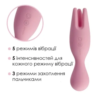 Подвійний вібратор для чутливих зон Svakom Nymph Pale Pink 11 Зображення Подвійний вібратор для чутливих зон Svakom Nymph Pale Pink